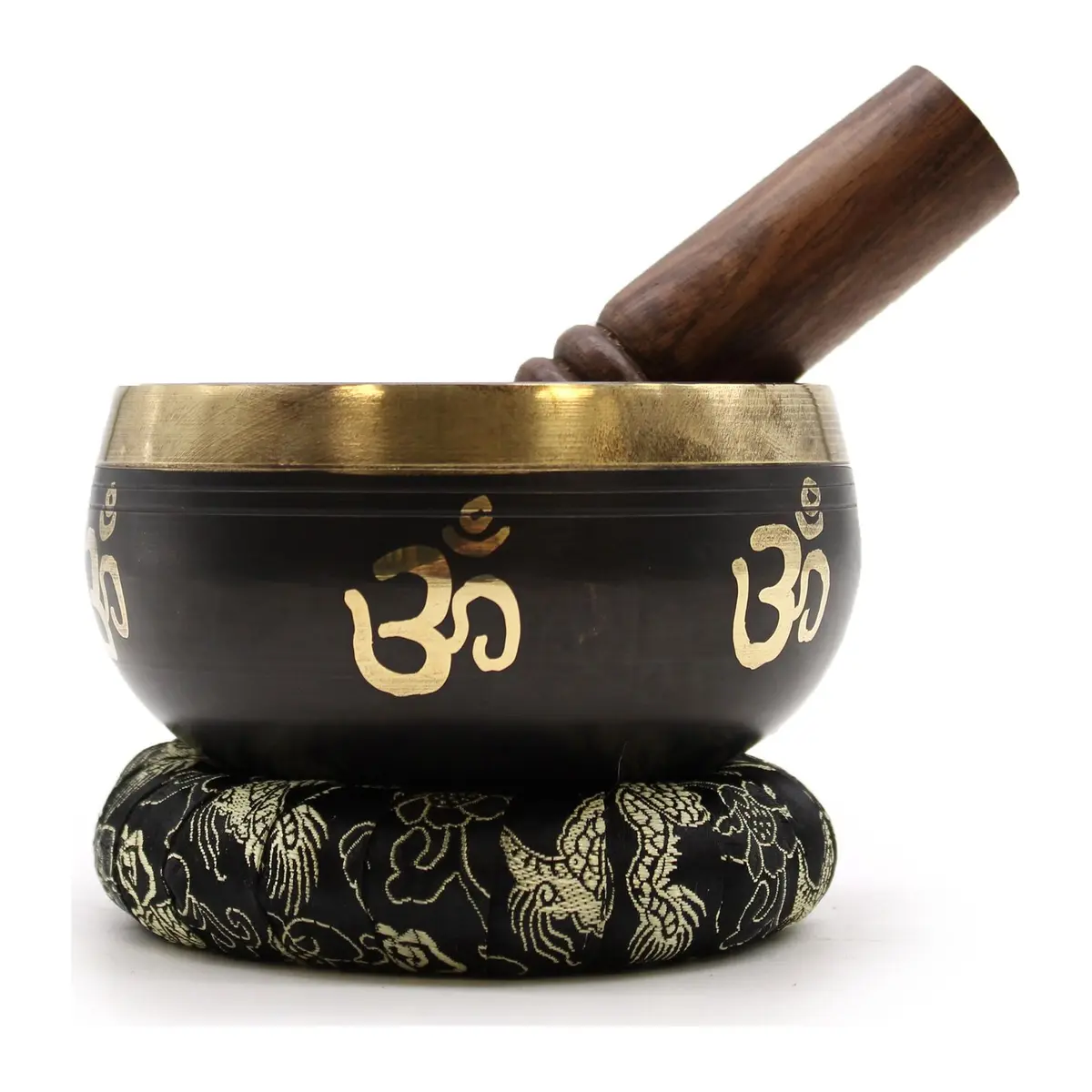 Singing bowl set with mallet, ring pillow and carrying case